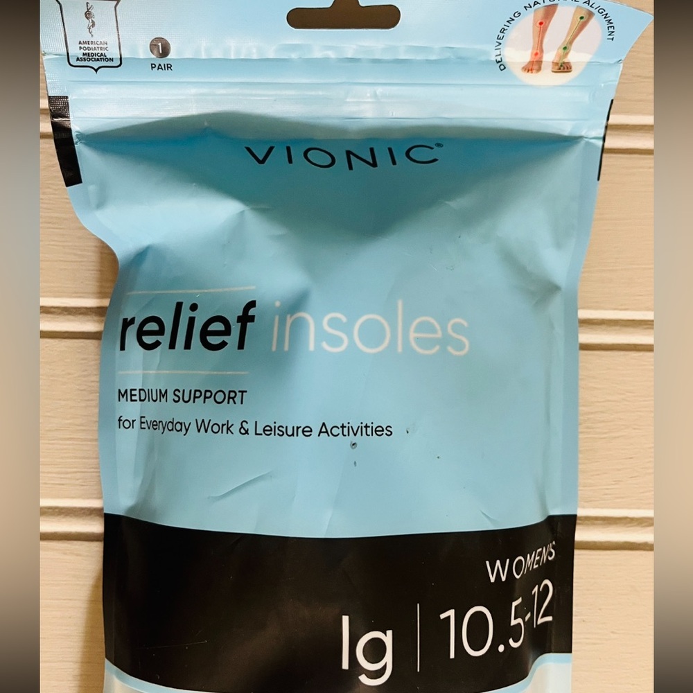 Vionic Relief Full Length Orthotic Insole Womens Large Medium Support New - Picture 3 of 9